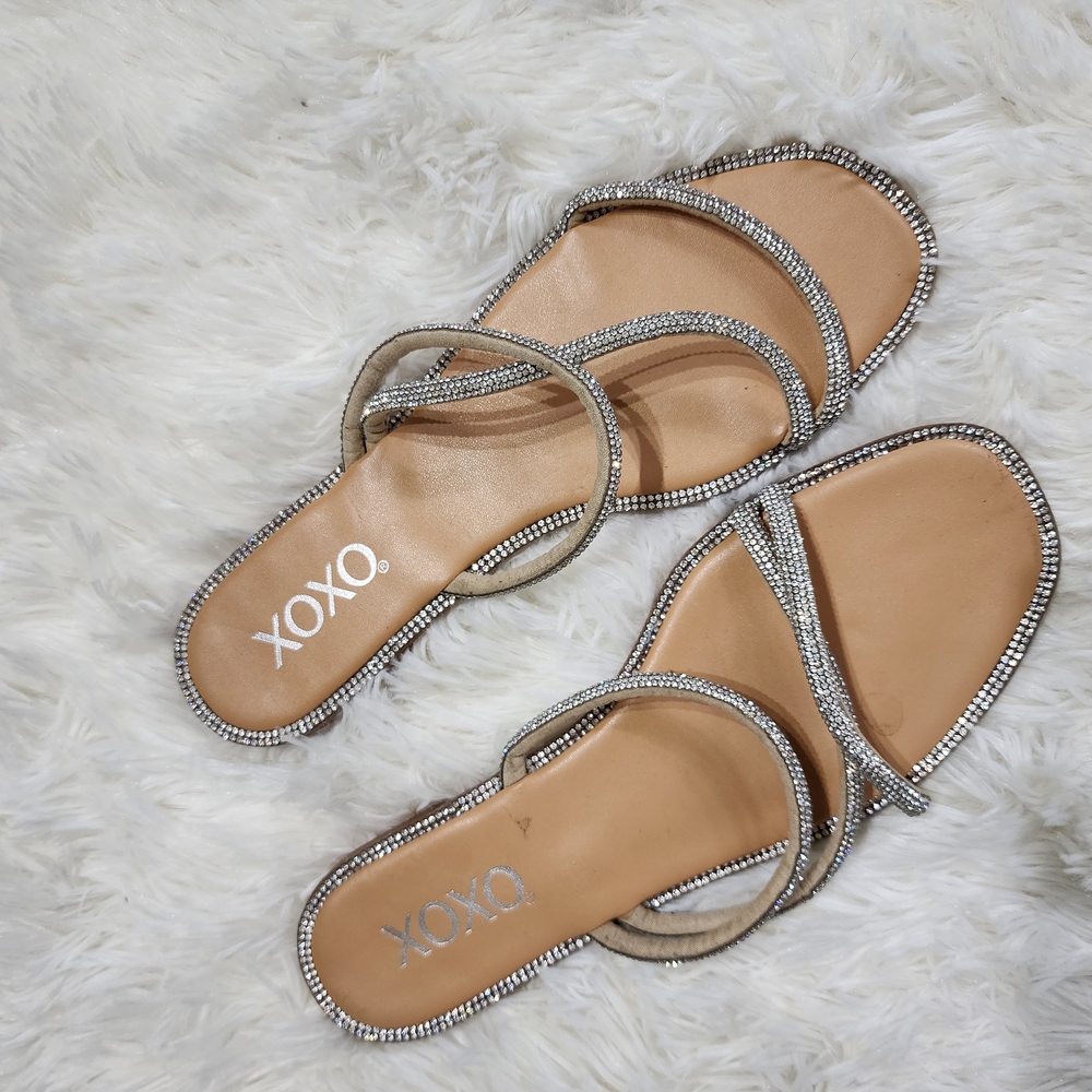 XOXO Women's Silver Sandals